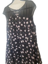 Monsoon Navy Floral Beaded