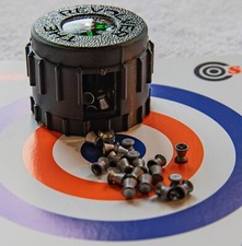 Air Rifle Airgun Pellet Case 177 22  bb cal Handy Revolving pellet Storage look