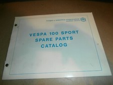 Vintage VESPA  Piaggio Spare Parts Catalog Manual 100 Sport