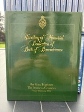 RUC Unveiling Memorial Dedication Book Of Remembrance Friday 29th June 1979