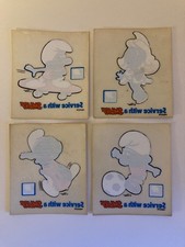 Set Of 4 Original Smurf Car