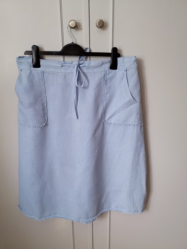 Ladies baby blue - blue, linen