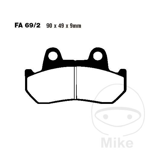 Ebc standard brake pads altn - ebc,