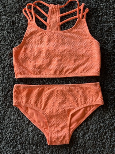 Girls neon orange - neon, textured