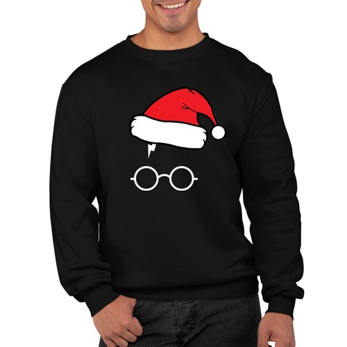 Funny retro santa glasses - funny,
