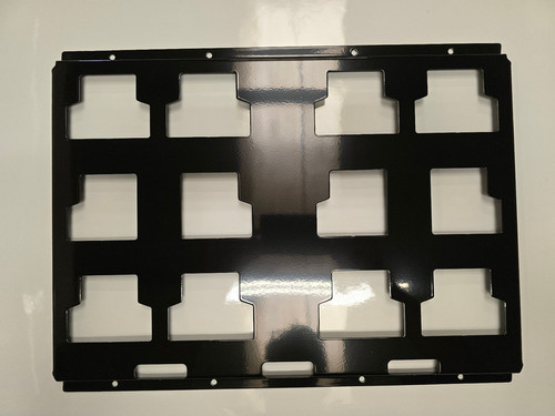Black steel wall - steel, packout