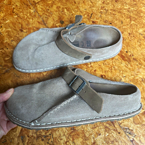 Birkenstock lutry beige suede - beige,
