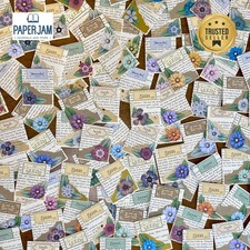 6 Handmade Vintage Flower Seed Packets Junk Journal Scrapbooking Paper Craft