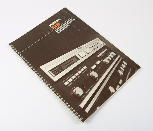 Revox 251 operating - b,