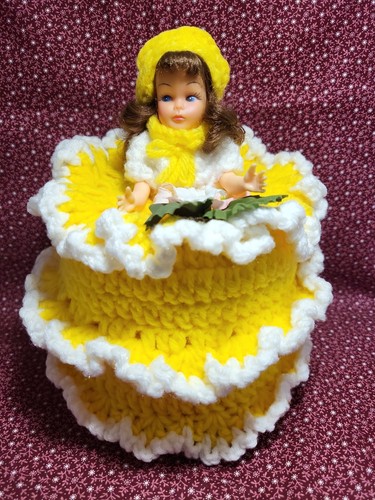 Crochet toilet paper - toilet,