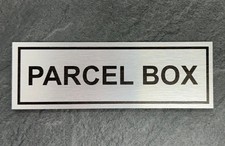 Parcel box sign - parcel,