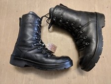 Genuine German Army Black Leather Paratrooper Combat Boots Size 255/6.5 UK #788