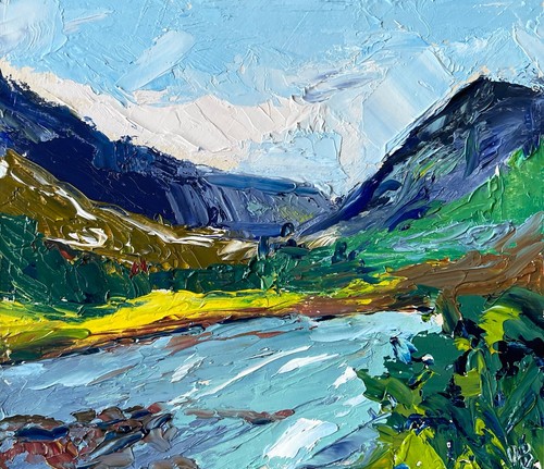 Glencoe painting original art - painting,