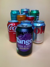 Job Lot Can Cans Empty Tango Coke Lech Desperado Drinks Cans Collection Man Cave
