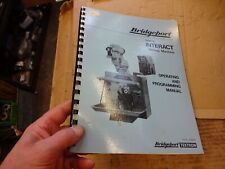 Bridgeport Interact operation and progamming manual
