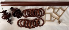 Solid Wood Curtain Pole 1.45m