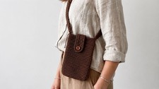 Handmade Crochet Phone Bag in