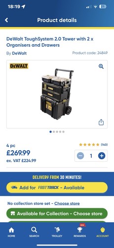 Dewalt toughsystem tower - dewalt, 2.0