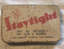 Vintage Staytight Plaster Tin