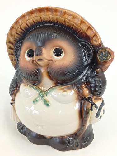 Shigaraki ware lucky tanuki - shigaraki,