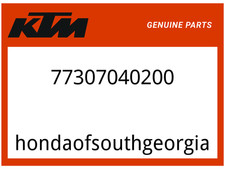 KTM OEM Part 77307040200 SEAT