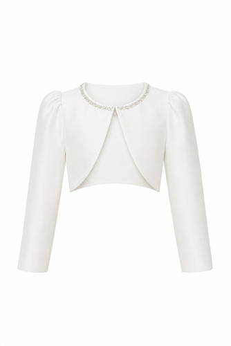 Little girl ivory bolero for - girl,