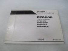Suzuki RF600R Parts List 2nd