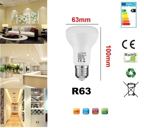 R63 led e27 replacment - r63, 9w