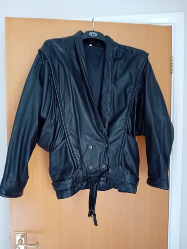 Vintage leather jacket - leather,