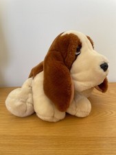 Keel Toys Basset Hound -Bobby w Collar & Tag - Soft Toy Dog Approx 14" Length