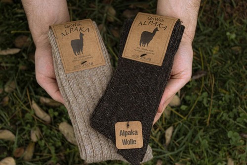 Alpaca wool socks - socks, pairs