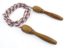 Wooden Handle Skipping Rope Outdoor Toy Children Kid Fitness Exercise Speed Jump