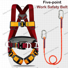 High Altitude Work Safety Harness Full Body Five-Point Safety Belt Rope Outdoor