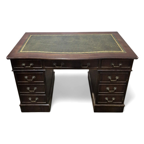 Antique style kneehole desk - antique,