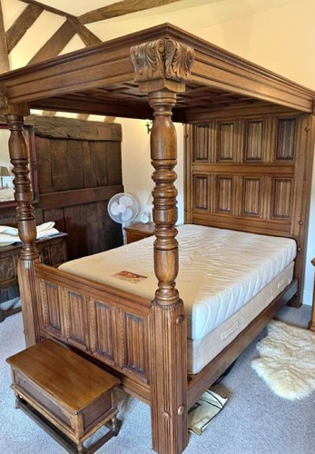 Edwardian oak double poster - edwardian,