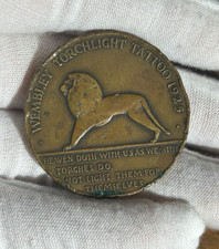 ANTIQUE 1925 WEMBLEY TORCHLIGHT TATTOO BRONZE MEDAL – MILITARY & HISTORICAL