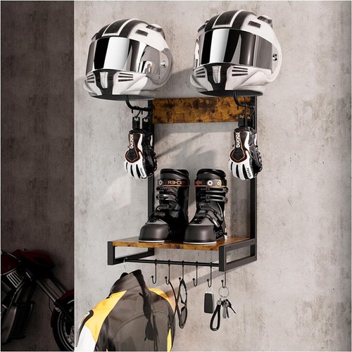 Motorcycle helmet holder - motorcycle,