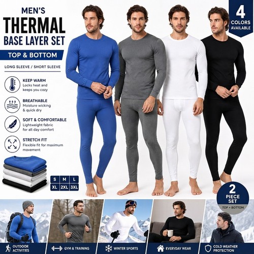 New mens thermal - new, long