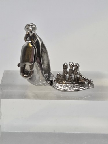 Large silver pirate ship a - in,