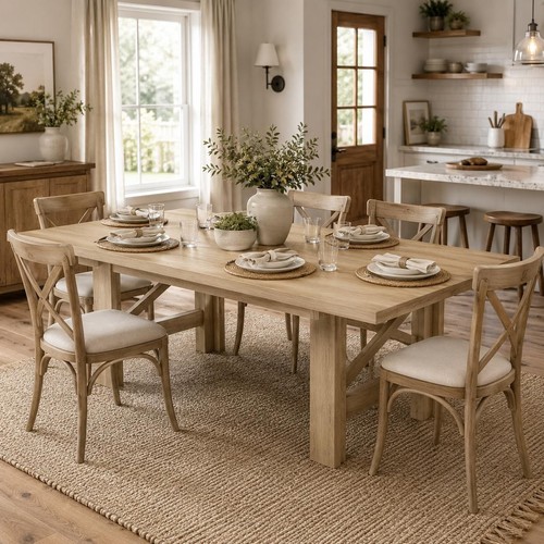 Farmhouse dining table for - dining,