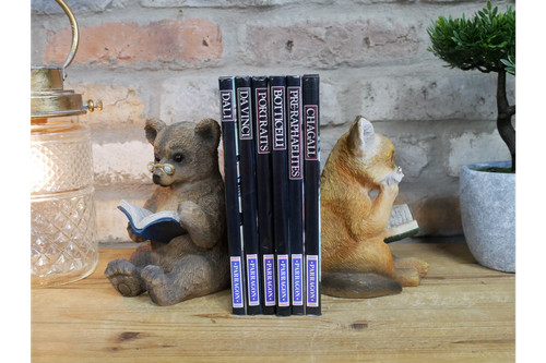 Set realistic bear - set, fox
