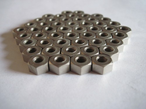 2ba brass hexagon nut nickel - brass, nut,