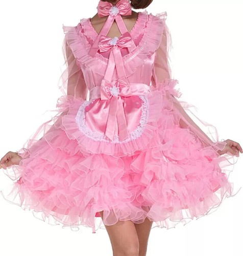 Sissy maid pink - sissy, satin