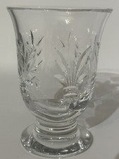 Vintage Collectible Stuart Lead Crystal Hurricane Candle Holder Holiday Table 6"