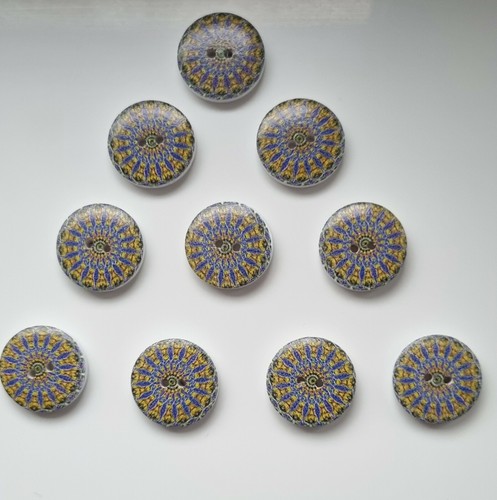 Kaleidoscope patterned buttons - kaleidoscope,