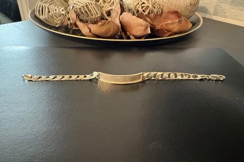 Mens 14k gold bracelt - mens, id