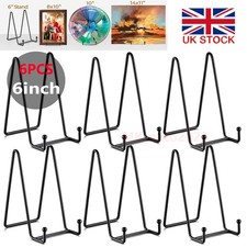 6PCS 6" Large Iron Stand Holder Easel Display Metal Frame for Book Display Plate