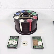 Cardinal Delux Revolving Poker Rack With  Chips, Cards - Poker Stuff