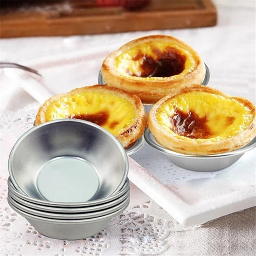 10pc aluminum tart molds - aluminum,