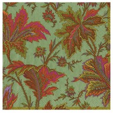 Paisley Leaves Sage Green